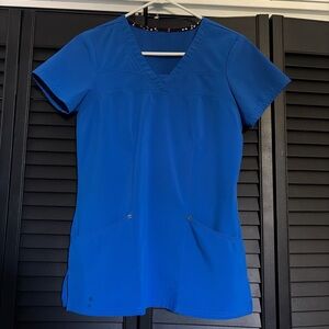 Healing Hands Women's Royal Blue V-Neck Tee